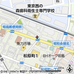 松屋 昭島松原町店周辺の地図