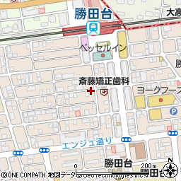 香梅勝田台店周辺の地図