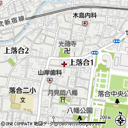 東京都新宿区上落合1丁目24-4周辺の地図