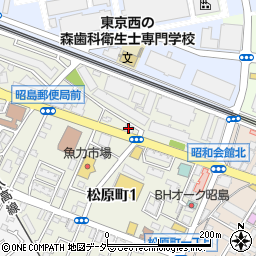 セブンイレブン昭島松原町１丁目店周辺の地図