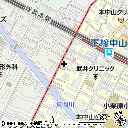 千葉県船橋市本中山3丁目24-19周辺の地図