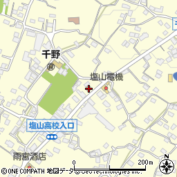 山梨県甲州市塩山千野482周辺の地図