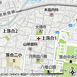 東京都新宿区上落合1丁目24周辺の地図