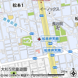 東京都江戸川区松本1丁目11-14周辺の地図