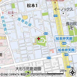 東京都江戸川区松本1丁目9-14周辺の地図