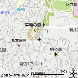 東京都中野区新井3丁目28-13周辺の地図
