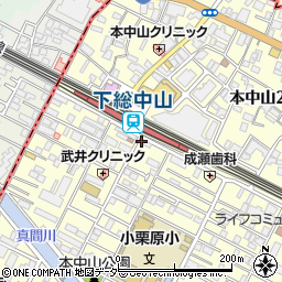 ファミリーマート下総中山駅南口店周辺の地図