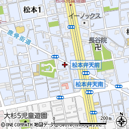東京都江戸川区松本1丁目11-13周辺の地図