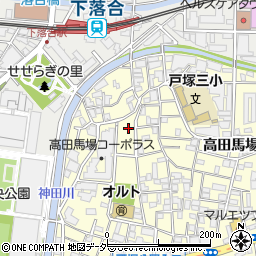 東京都新宿区高田馬場3丁目41周辺の地図