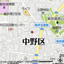 東京都中野区新井3丁目1-5周辺の地図