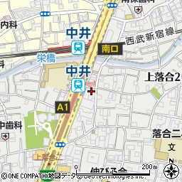 セブンイレブン新宿中井駅前通り店周辺の地図