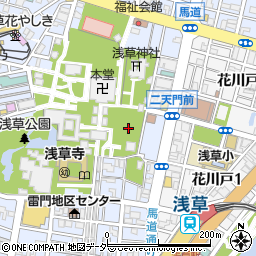 浅草警察署観音前警備派出所周辺の地図