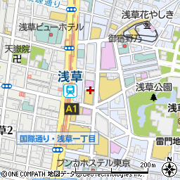 東京都台東区浅草2丁目10周辺の地図