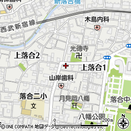 東京都新宿区上落合1丁目24-9周辺の地図