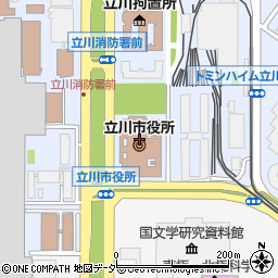 みずほ銀行立川市役所 ＡＴＭ周辺の地図