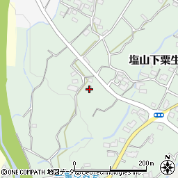 山梨県甲州市塩山下粟生野517周辺の地図