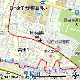 東京都文京区目白台1丁目6-6周辺の地図