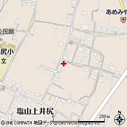 山梨県甲州市塩山上井尻1579周辺の地図