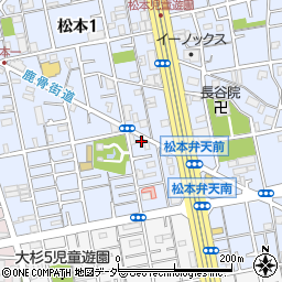 東京都江戸川区松本1丁目11-12周辺の地図