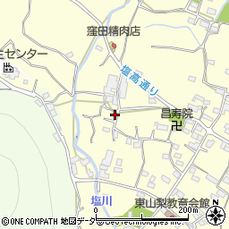 山梨県甲州市塩山千野3320-7周辺の地図