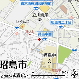 昭島市医師会周辺の地図