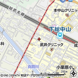 千葉県船橋市本中山3丁目22-7周辺の地図