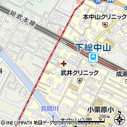 千葉県船橋市本中山3丁目22周辺の地図