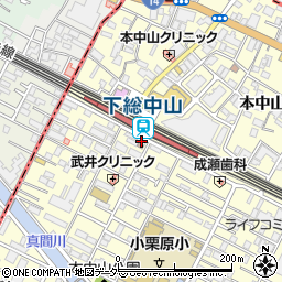 千葉県船橋市本中山3丁目20-1周辺の地図