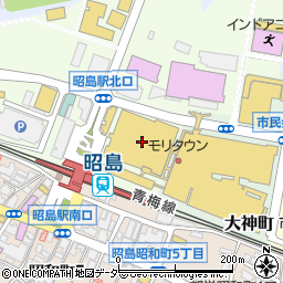 保険クリニック　昭島モリタウン店周辺の地図