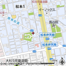 東京都江戸川区松本1丁目11-10周辺の地図
