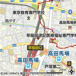 東京都新宿区高田馬場2丁目19周辺の地図