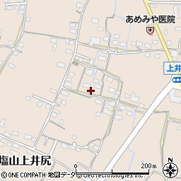 山梨県甲州市塩山上井尻1493-1周辺の地図