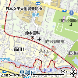 東京都文京区目白台1丁目6-10周辺の地図
