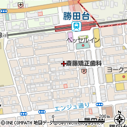 ＡＪ勝田台周辺の地図