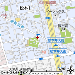 東京都江戸川区松本1丁目9-12周辺の地図