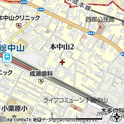 千葉県船橋市本中山2丁目5-13周辺の地図