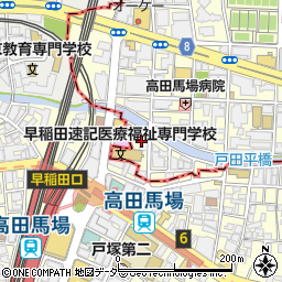 高田馬場シティハイツ周辺の地図