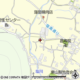 山梨県甲州市塩山千野3320-4周辺の地図