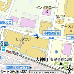 東京都昭島市大神町周辺の地図