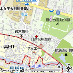 東京都文京区目白台1丁目7-1周辺の地図