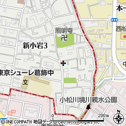 東京都葛飾区新小岩3丁目27-8周辺の地図