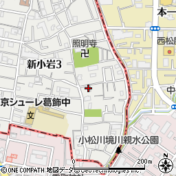 東京都葛飾区新小岩3丁目27-10周辺の地図