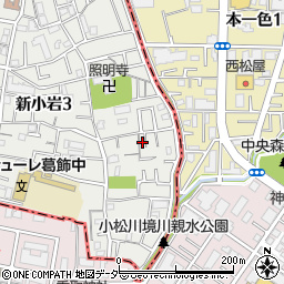東京都葛飾区新小岩3丁目27-13周辺の地図