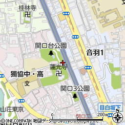 関口台公園トイレ周辺の地図