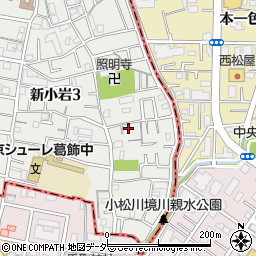 東京都葛飾区新小岩3丁目27-11周辺の地図