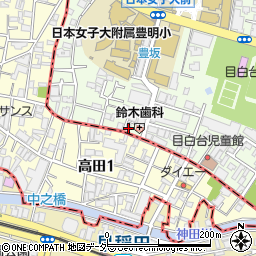 東京都文京区目白台1丁目9-12周辺の地図
