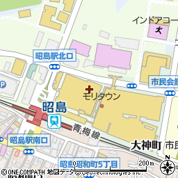 メガネのタニ昭島店周辺の地図
