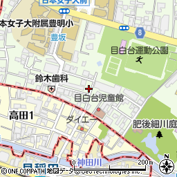 東京都文京区目白台1丁目7-16周辺の地図