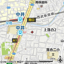 東京都新宿区上落合2丁目19周辺の地図