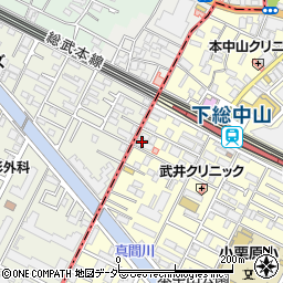 千葉県船橋市本中山3丁目22-10周辺の地図